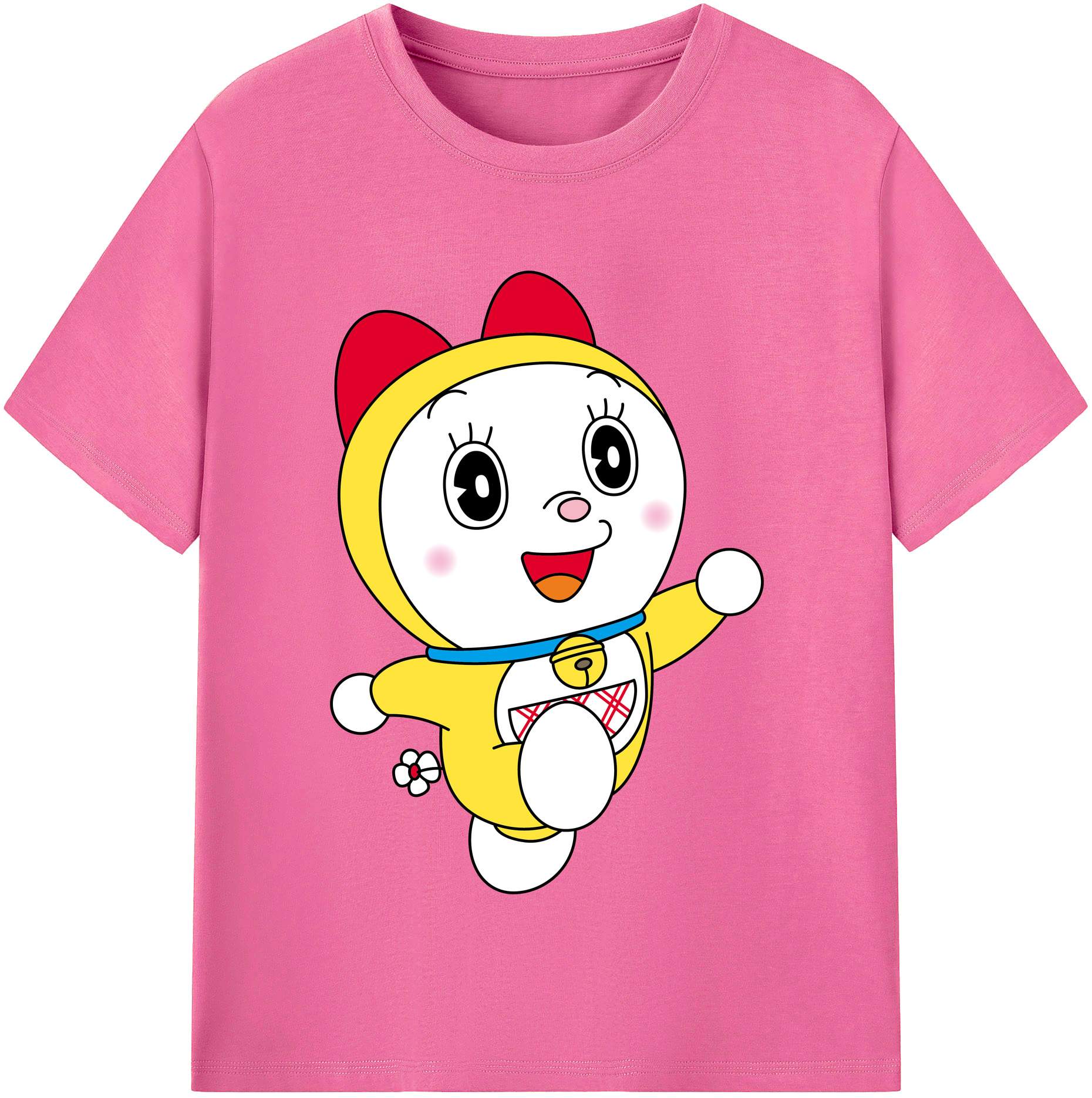 （画像用） ドラえもん ドラミ Doraemon Dorami レディースカジュアルプリントTシャツ（綿100％）